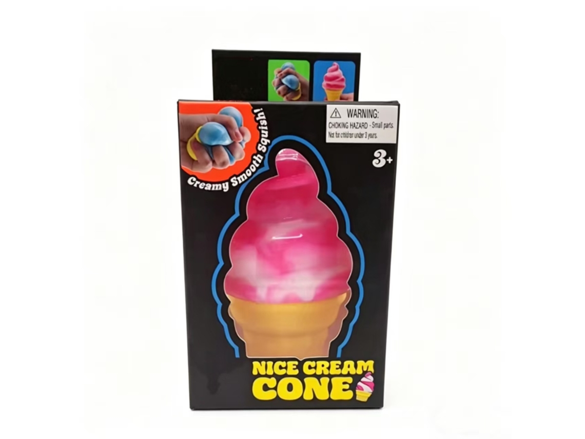 um Brinquedo Fofo e Antiestresse com um Design em Tpr Degradê.caixa de Brinquedo de Sorvete de Apertar Rosa CHENNNLS