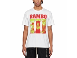Rockinstone Rambo Neon 3 White T-shirt Size:xxxl
