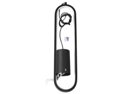 Rebe-lâmpada Suspensa Moderna Led 18w 3 Temperaturas De Cor 85-265v Para Quarto Sala Preta