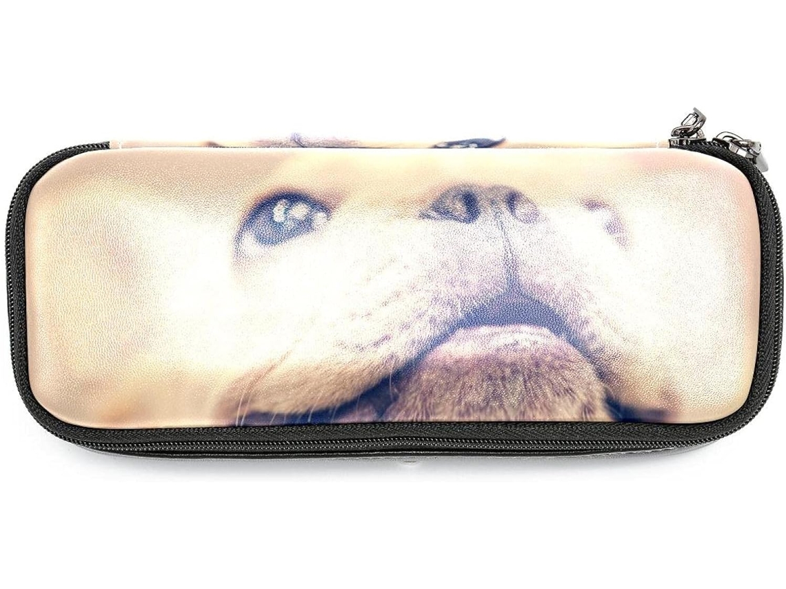 Estojo Fofo De Buldogue Francês Com Grande Capacidade, Organizador De Maquiagem, Escola, Escritório, Adultos