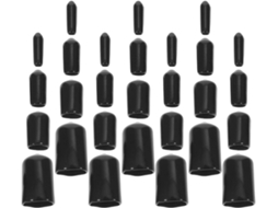 Tampas De Borracha Para Extremidades Tubos Flexíveis, 80 Peças, Proteção Para Cabeças De Parafusos E Móveis, Material De