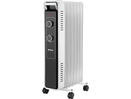 Aquecedor a Óleo BELTAX BOH0716 (1500W - Branco e Preto)