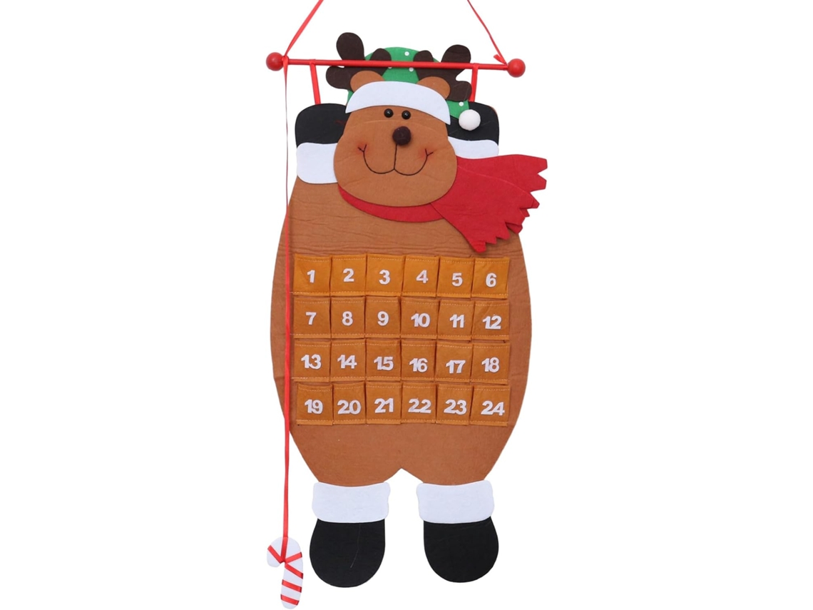 Decorações De Natal Para Pendurar Na Árvore, Calendário, Decoração Natalina Com Renas, Para Casa, Escritório E Feriados. Gokoco