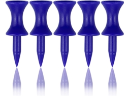 Tees de golfe de plástico Slowmoose (pacote com 100), azul, 38 mm