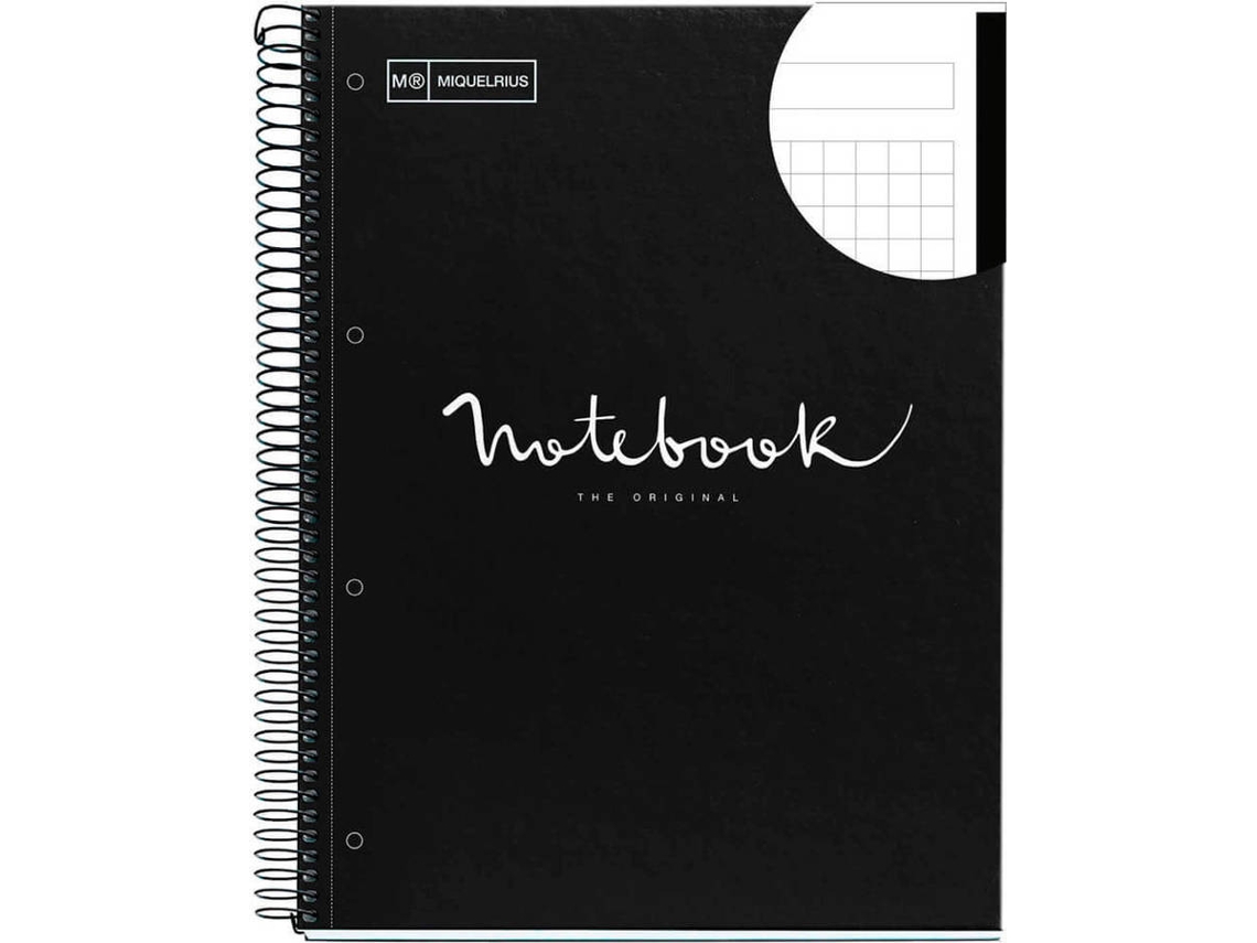 Caderno MIQUELRIUS Emotions Preto (A4)