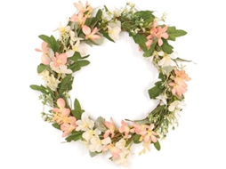 Corona De Margaritas Artificiales Primavera/verano, 40cm Para Puerta Principal, Decoración Floral