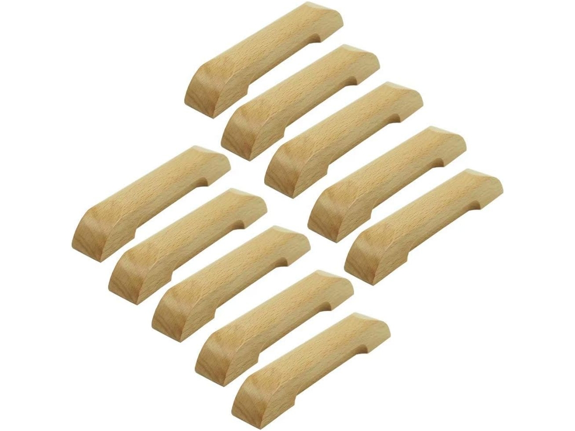Puxador Para Gaveta, Puxador Para Porta De Móveis, Puxadores De Madeira Maciça 96mm Para Gavetas, Armários, Cômodas