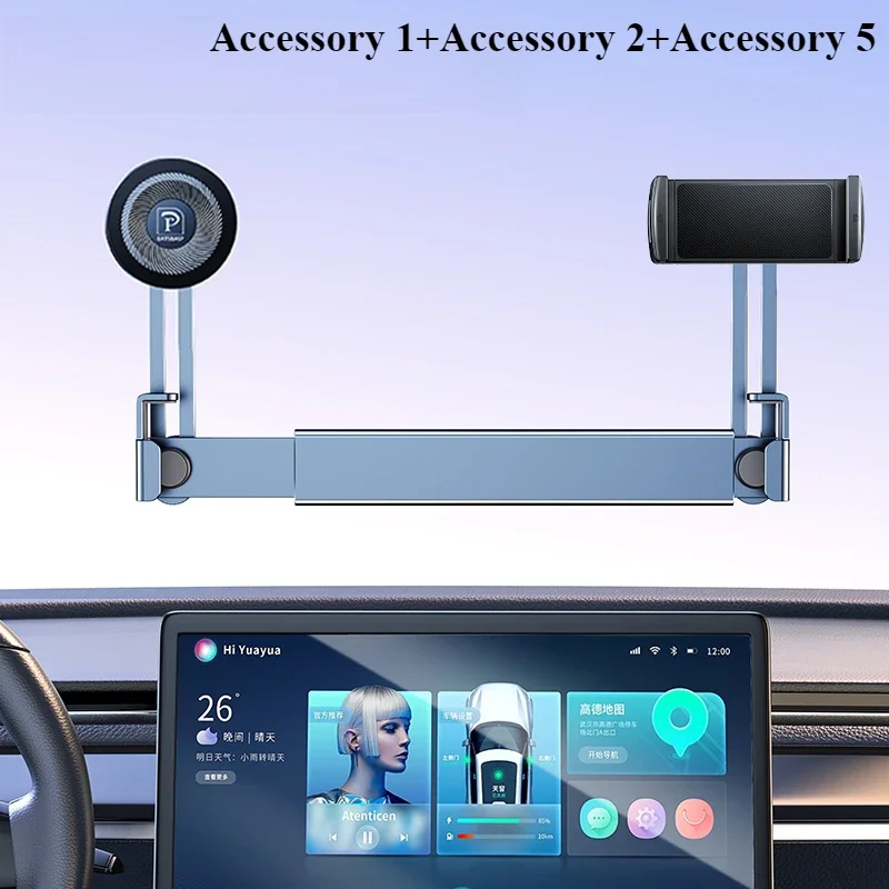 Suporte Para Celular Hipacool Com Dupla Posição Para Tesla Model 3 Highland Y Combination 8