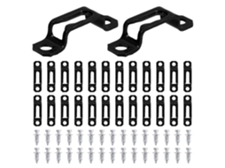 Gadpiparty Conjunto De 30-conectores Invisíveis Com Parafusos Para Móveis Ferro Preto, Impede O Afrouxamento Com Fecho