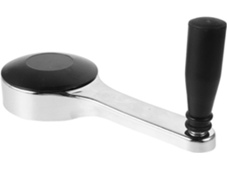 Manivela Magiclulu em formato L para armários de arquivo e prateleiras, em plástico leve, resistente e robusto, ideal para
