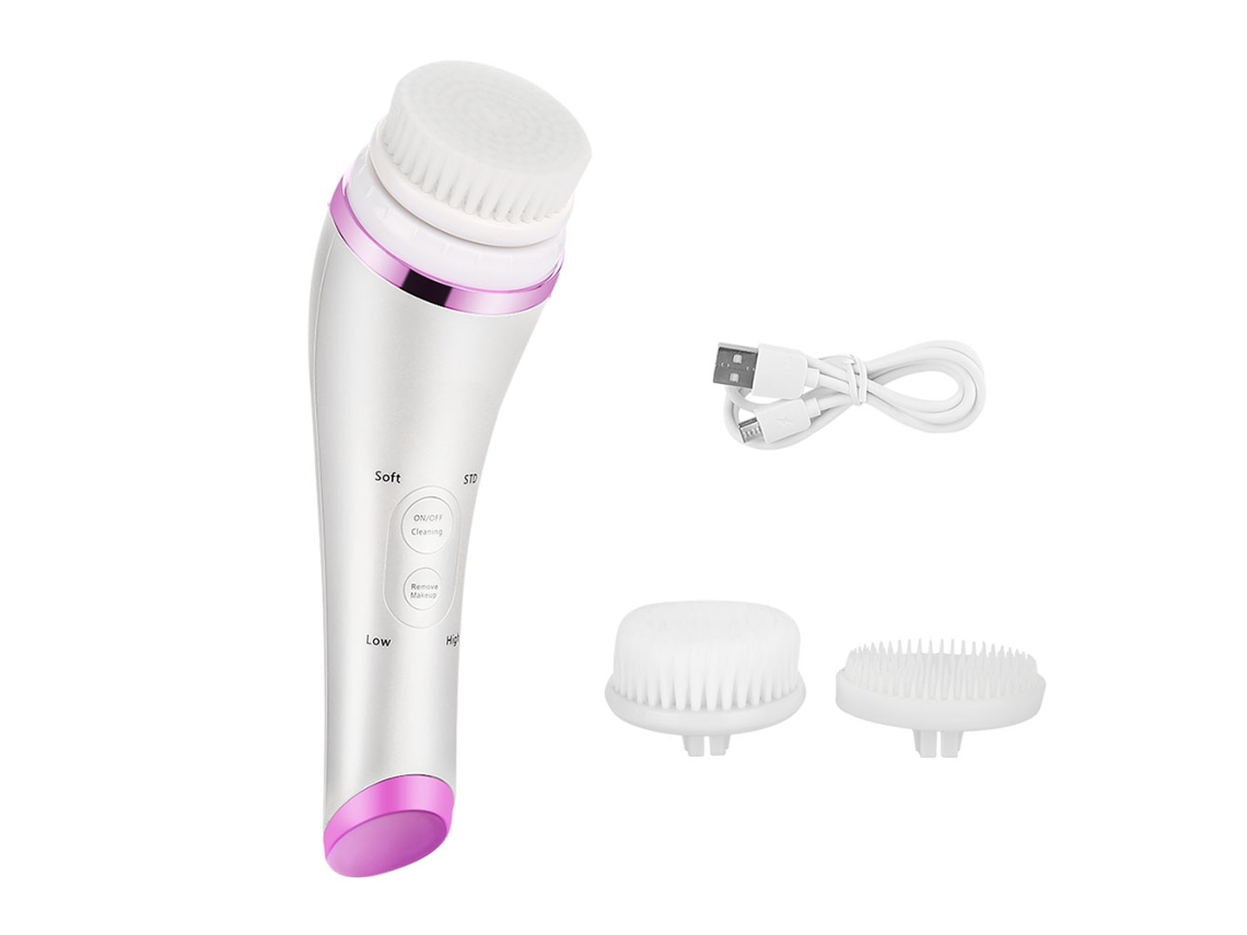 Escova De Limpeza Facial E Corporal Para Limpeza Da Pele E Massagem
