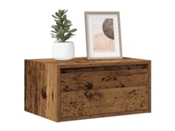 Mesa De Cabeceira De Parede Com Luzes Led Madeira Velha Dkd Home Decor