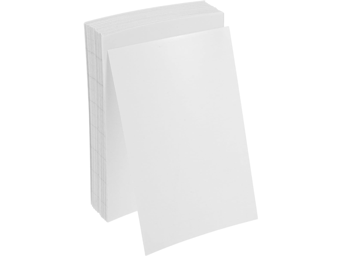 Folhas para plastificação Homsfou A6 autoadesivas em PVC - 100 unidades - Proteção transparente para fotos e documentos