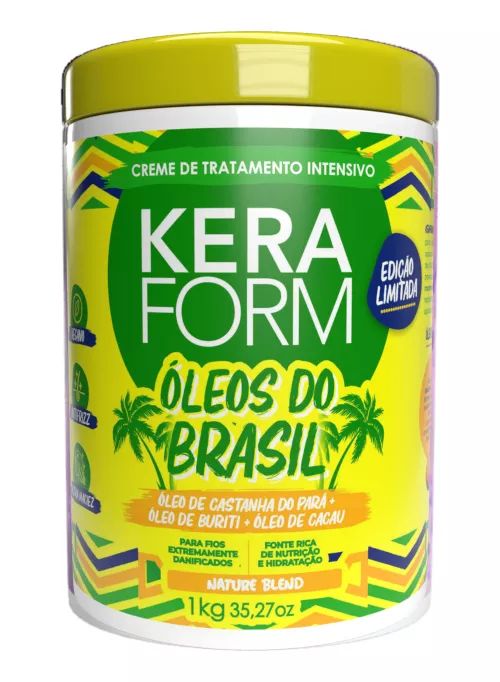 Creme de Tratamento Intensivo KERAFORM Óleos do Brasil 1Kg