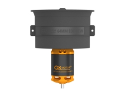 Ventilador Canalizado Qx Motor De 64 Mm Com 12 Pás, Unidade Edf Cw/ccw Com Para Avião Rc A Jato
