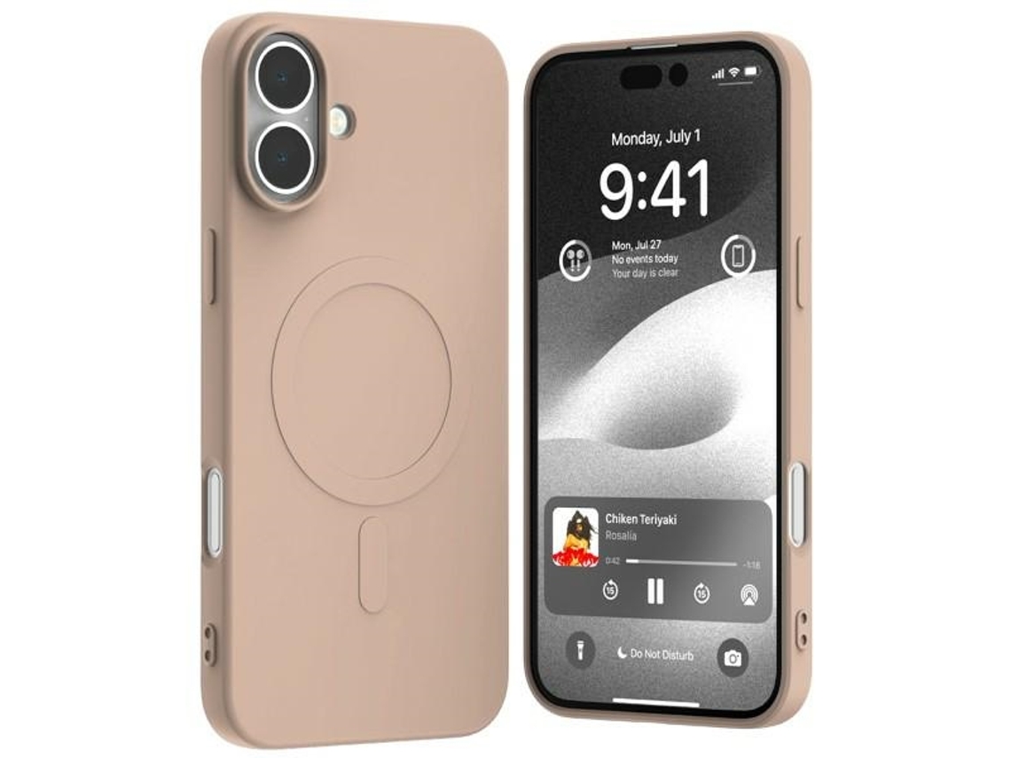 Capa Magsafe para iPhone 16 Plus MERCURY Silicone Rosa