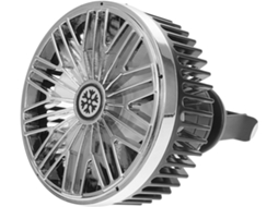 Ventilador Portátil Compacto Para Carro Em Abs Preto, Fácil De