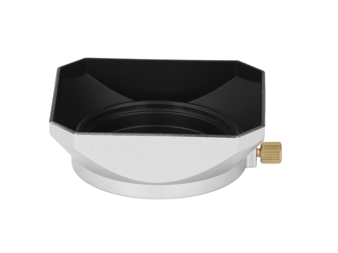 Capucha De Lente Cuadrada 37mm Para Cámara Digital, Protector Solar, Accesorio De Sombra Plateada