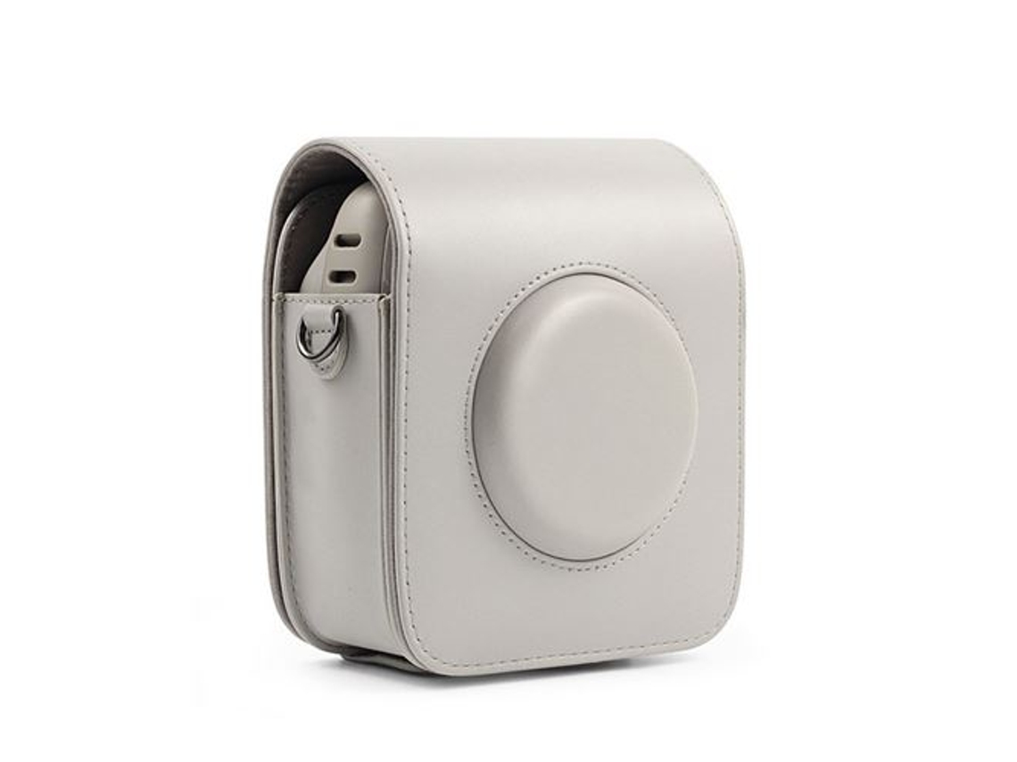 Capa Protetora De Couro Pu Compatível Com Fujifilm Instax Square 20 Bege Brilvibera