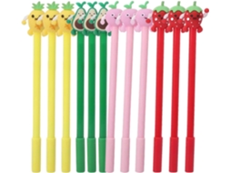 Canetas Em Gel Lalafina, Conjunto De 20 Unidades, Com Desenhos Frutas,