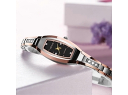 Relógio De Quartzo Luminoso Feminino Jin Shi Dun 6530 Com Calendário Duplo.