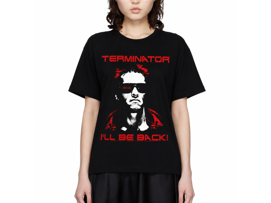Rockinstone Terminator Same Ol T Black Adult T-shirt Size:xxl
