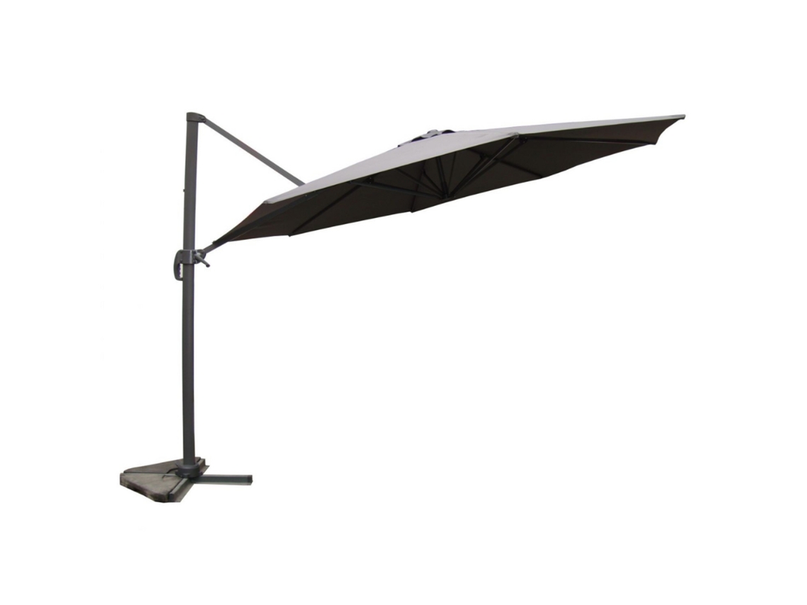 Chapéu de Sol CONCEPT U (Cinzento - Alumínio - 350x350x260 cm)