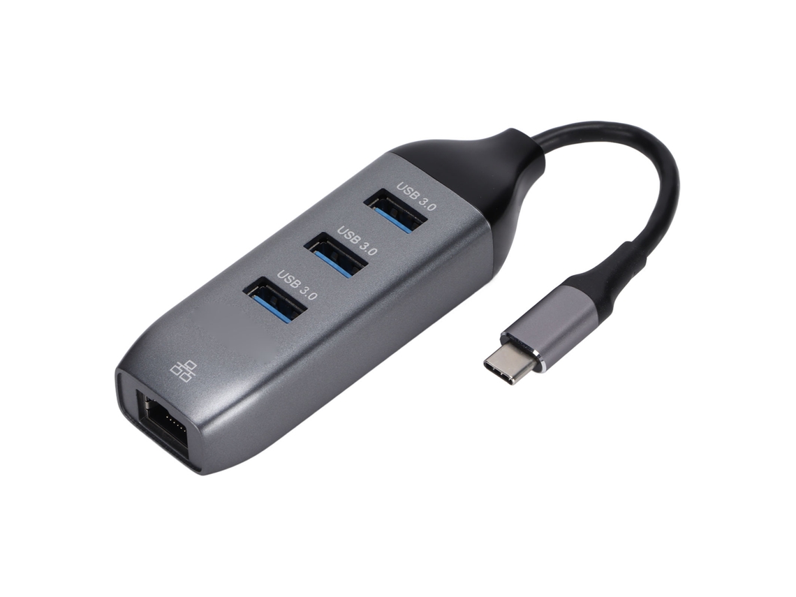 Hub Usb-c Com Expansão De 3 Portas E Porta De Ethernet Gigabit