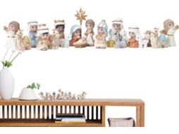 Presépios Colecionáveis Para Decoração Festiva, Com A Sagrada Família, Jesus E O Presépio, Ideais Pa Gokoco