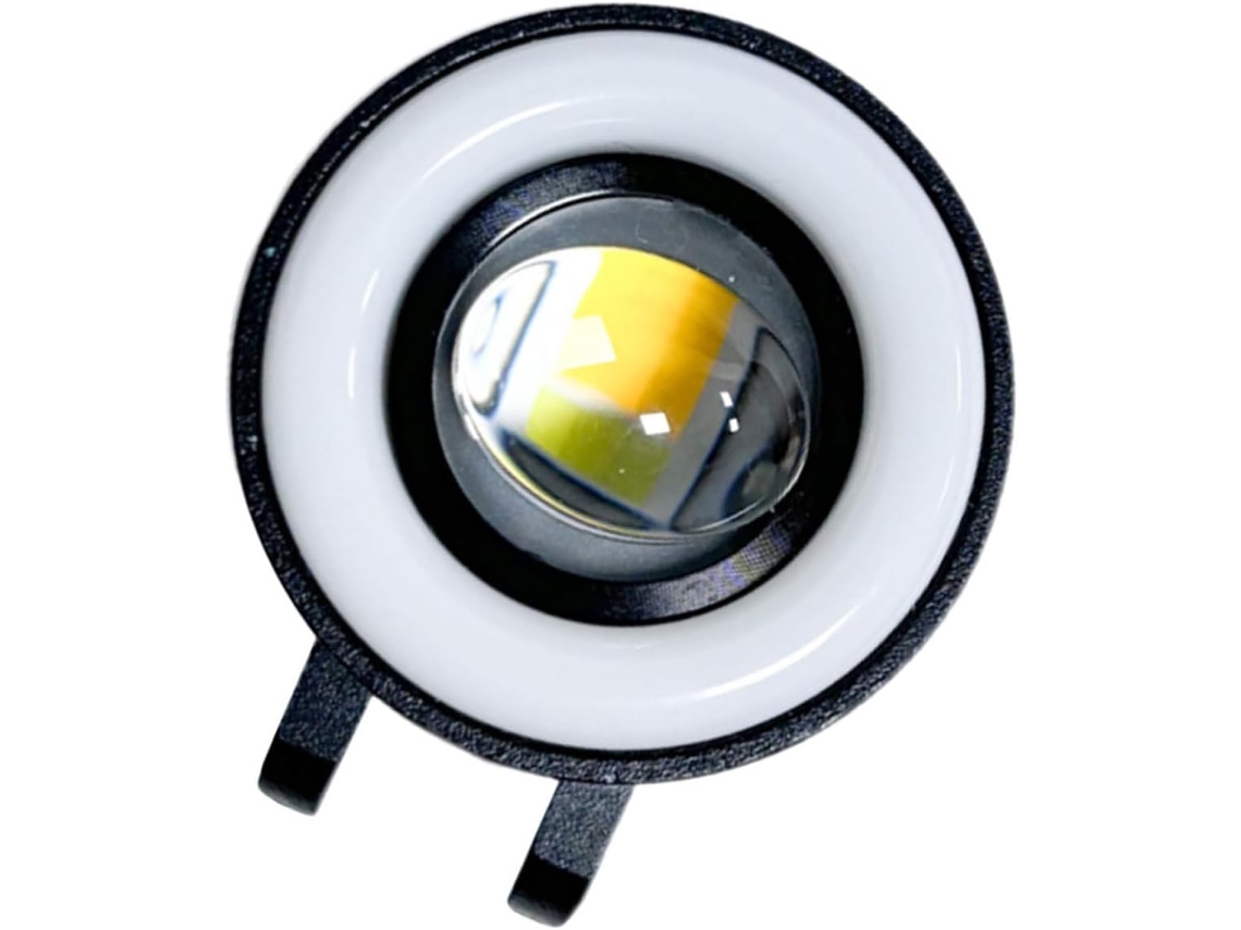 Farol de LED para motocicleta, 30 W, 5000 lúmens, liga de alumínio, IP67, preto