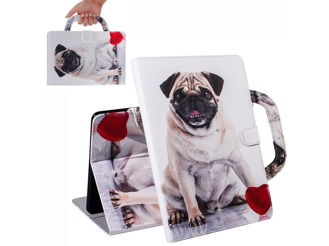 Capa‑flip Horizontal Padrão Cão Halinuia Com Suporte, Ranhura De Cartão E Carteira Para Huawei Mediapad T5