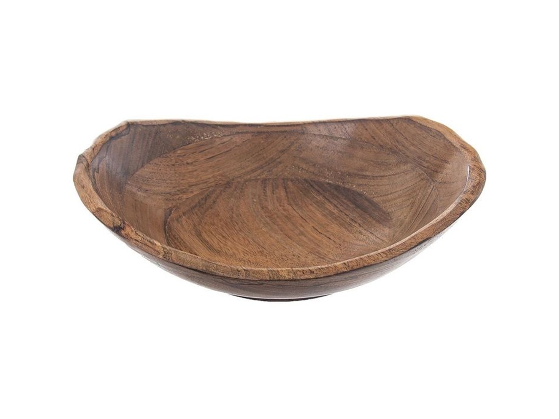 Tigela De Madeira Orion Mango 30 Cm 1,6 L Design Natural