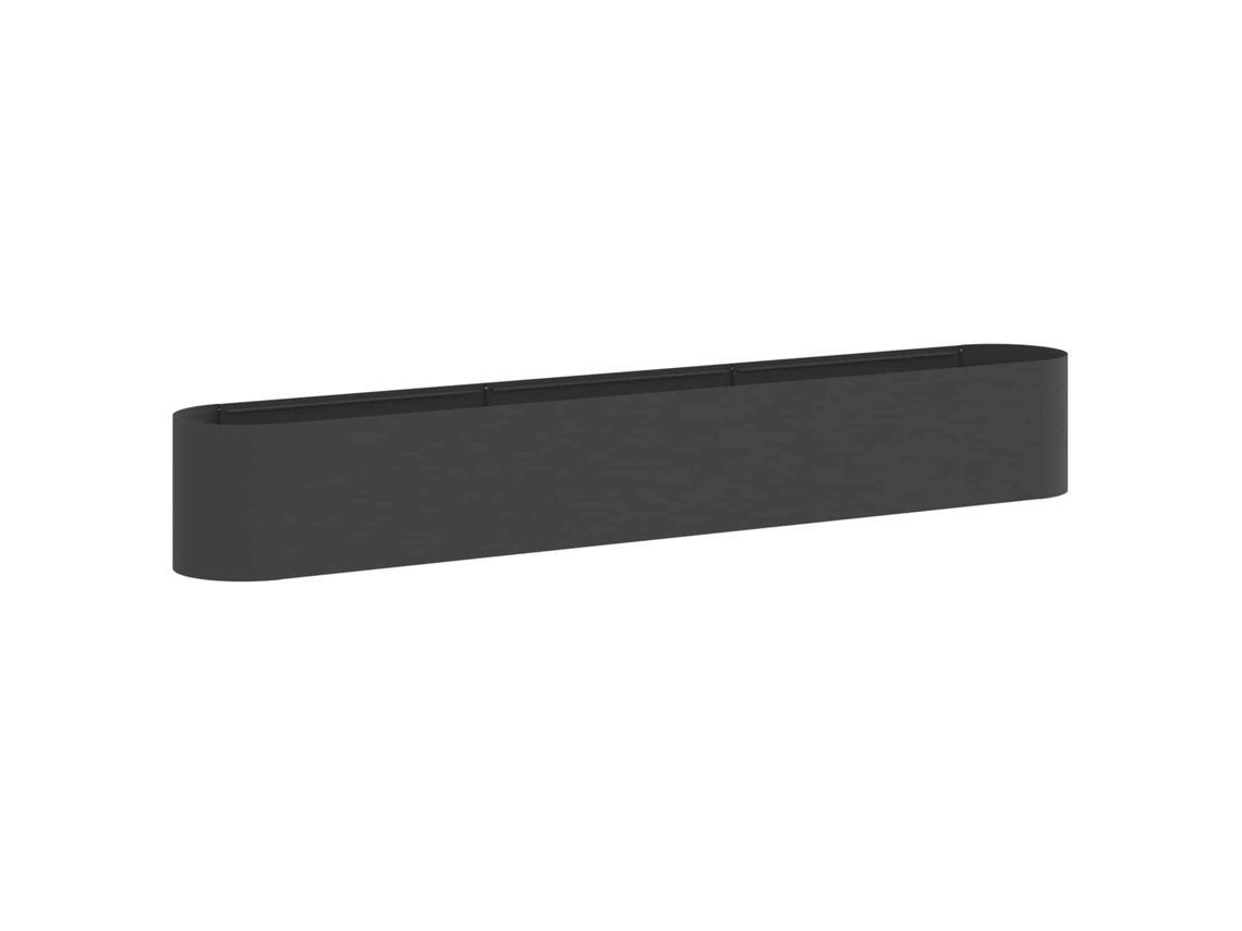 Vidaxl Cama De Jardim Elevada Preto 280 X 40 X 40 Cm