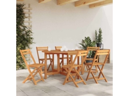 Vidaxl Mesa De Jardim 130x90x72 Cm Madeira De Acácia Maciça