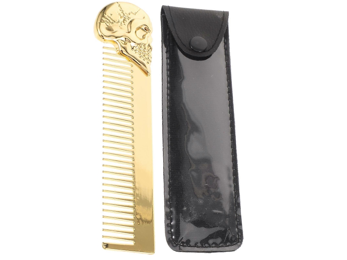 Pente Para Barba Com Padrão De Caveira Para Cuidar
