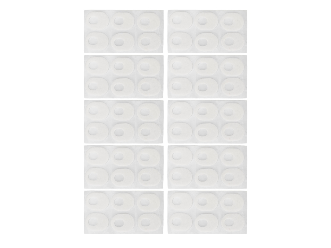 10 Hoja De Almohadillas Ovaladas Adhesivas Para Calos E Helomas, 60 Unidades, Proteção E Alívio De Dores