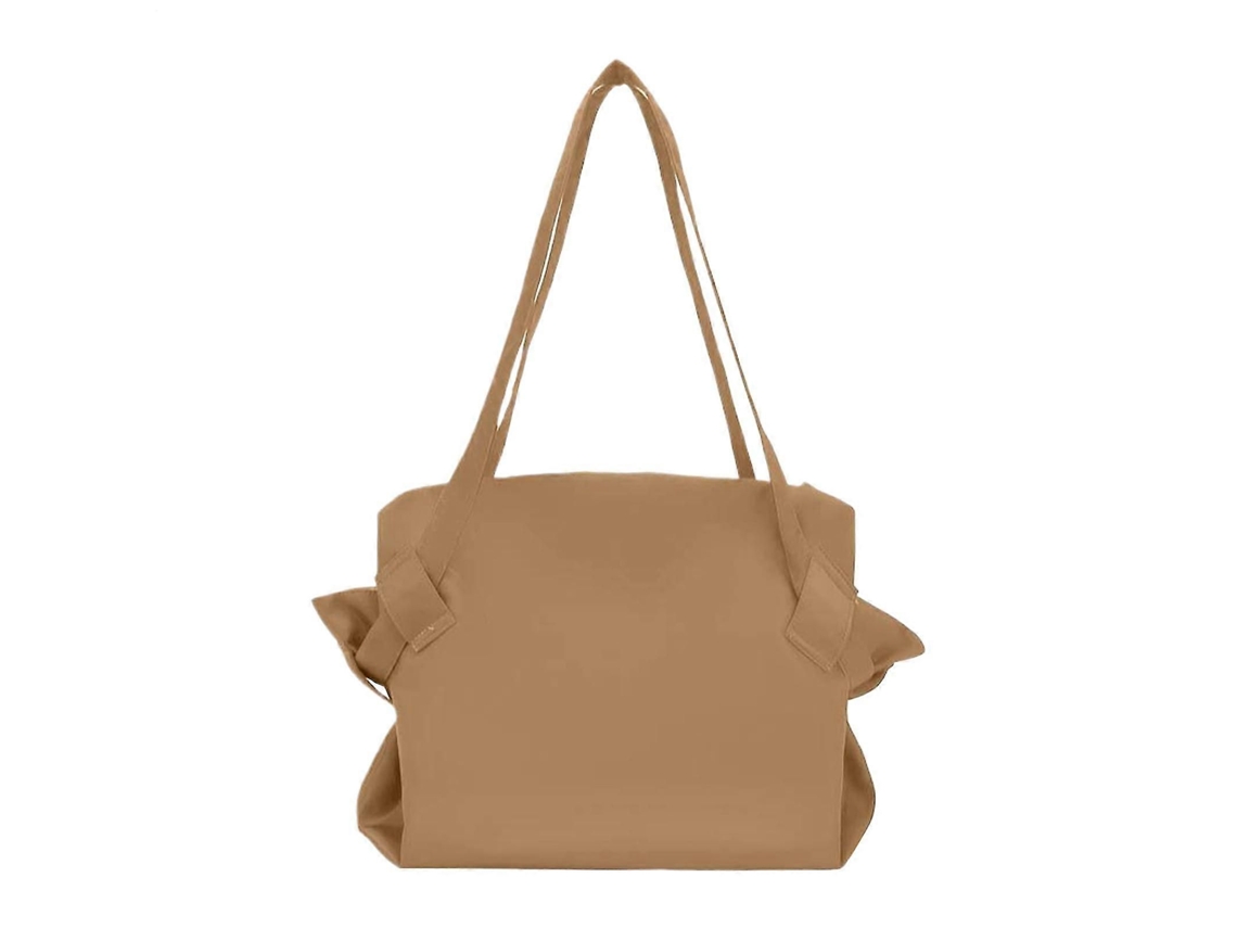 Sacola de Compras Reutilizável, Dobrável, Durável e Leve, Ideal para Compras de Supermercado, Viagens e Camping. Cor: Cáqui. GOKOCO