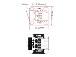 Peça De Impressora 3d Interruptor De Limite End Stop Módulo De 3 Pinos Com Cabo Para Creality Cr-10