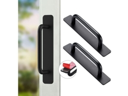 2 Puxadores autoadesivos para móveis, 148 mm, preto BRILVIBERA