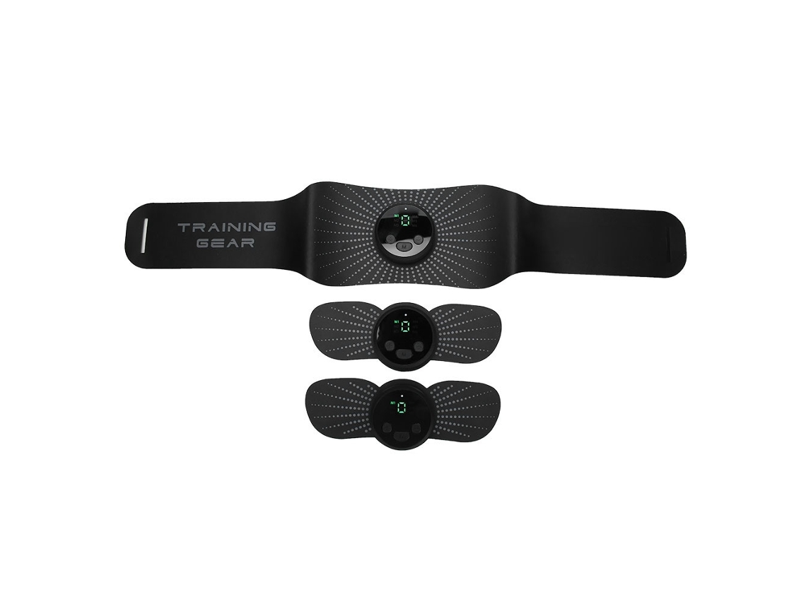 Lurelia Estimulador De Glúteos Cinto Ems Para Músculos Abdominais, Estimulador Para Treinamento Muscular De Braços E Pernas (cinto Preto Com Bateria)