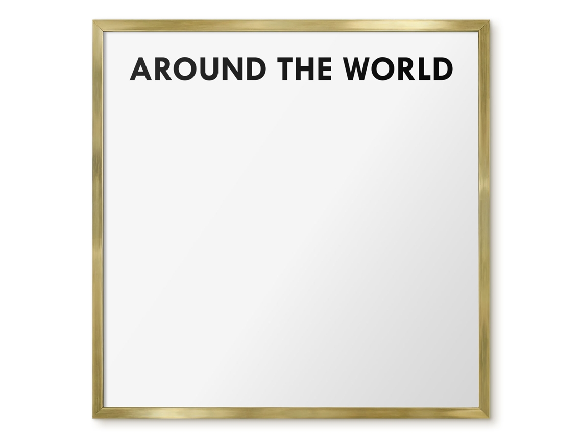 Magnetic Board Around The World For The Living Room Espelharte (50x50 Cm)