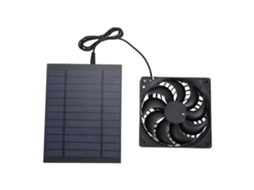 Ventilador de exaustão solar 6W 12V com painel de silício policristalino para galinheiros estufas casas de pets RVS S/MARCA