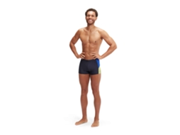 Mens Dive Aquashort True Navy / True Cobalt / Lemon Drizzle Speedo