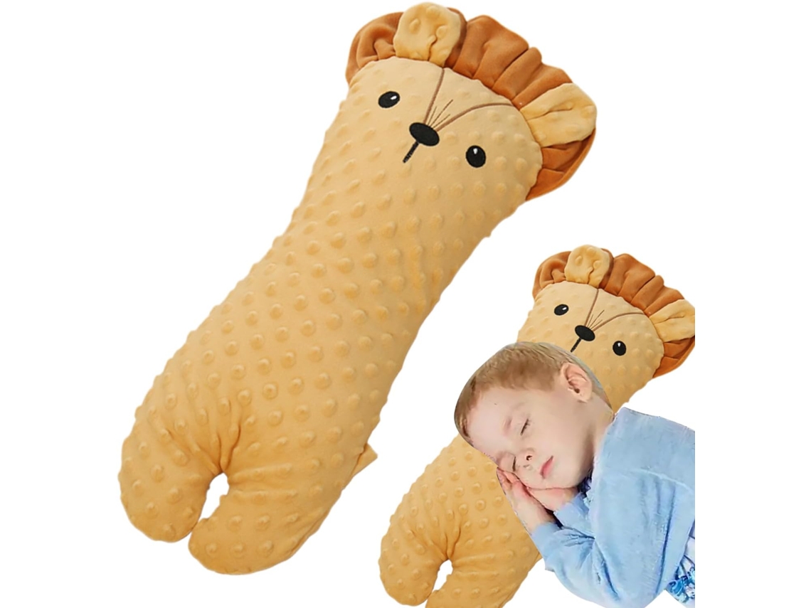 Travesseiro Genérico para Bebê Dormir de Lado Pelúcia Suave Deitar Boneco Macio e Longo Abraçar, CHABERLU