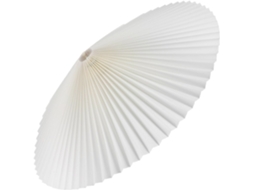 Tecido Plissado Bege 50x16 Cm, Estrutura Metálica Giratória 360° Para Candeeiros De Mesa E