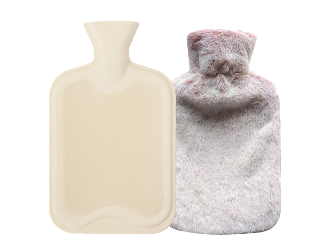 Bolsa De Água Quente De Borracha Com Capa Macia Para Cólicas, Dores No Pescoço E Nos Ombros AQUAFORGE