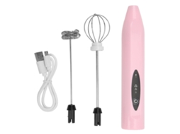 Batedeira Elétrica Manual, Portátil, 2 Batedores, Rosa AQUAFORGE