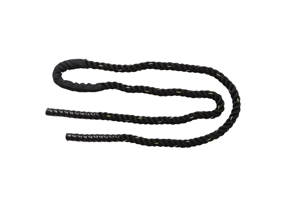 2026rebe-cuerda De Salto Ponderada 25mmx3m Oro Negro Poliéster Para Entrenamiento De Fuerza Y Construcción Muscular