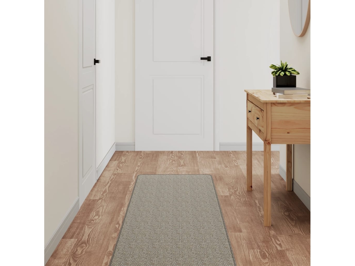 Vidaxl Tapete/passadeira 50x250 Cm Aspeto Sisal Platina