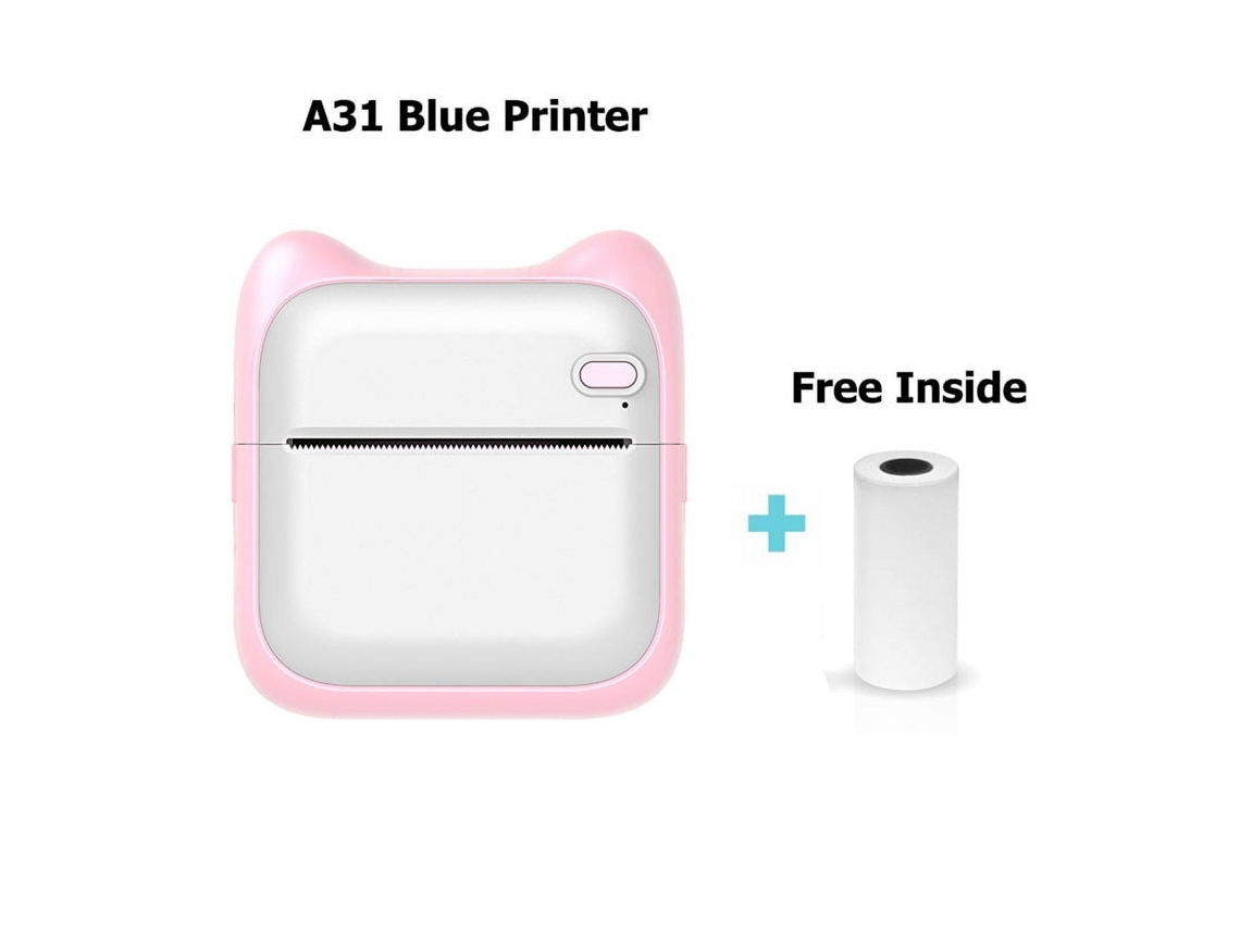 Mini Impressora Térmica 1000mah Para Iphone/android Rosa Tressino